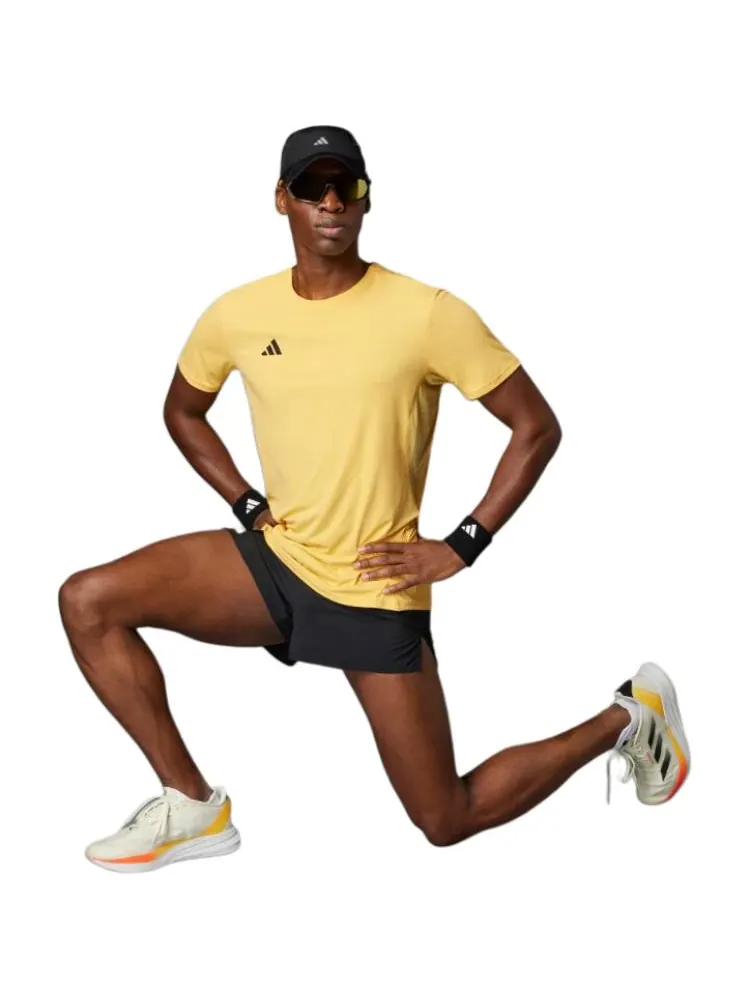 Футболка adidas Adizero Essentials Running T-shirt Asia Sizing 'Yellow' — изображение 3 из 3, желтый