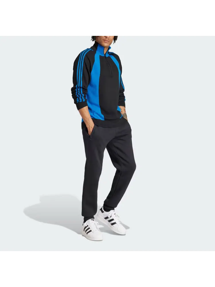 Джемпер Adidas с застежкой-молнией до четверти длины — изображение 3 из 3, синий/черный