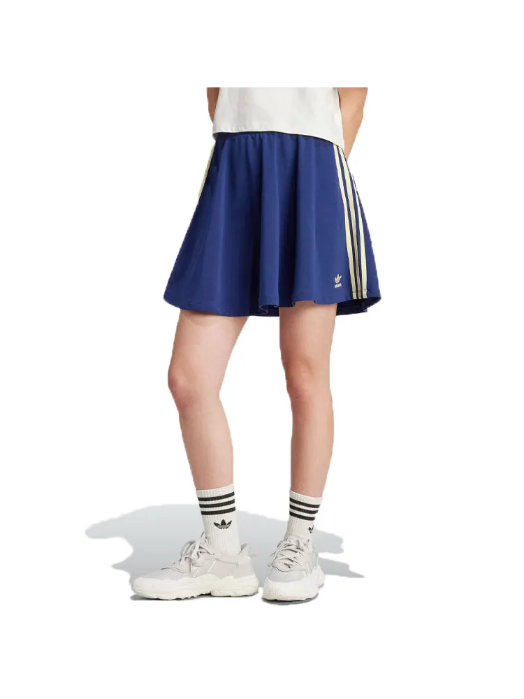 (WMNS) Юбка Adidas Originals в полоску с графическим принтом — изображение 2 из 3, синий/белый