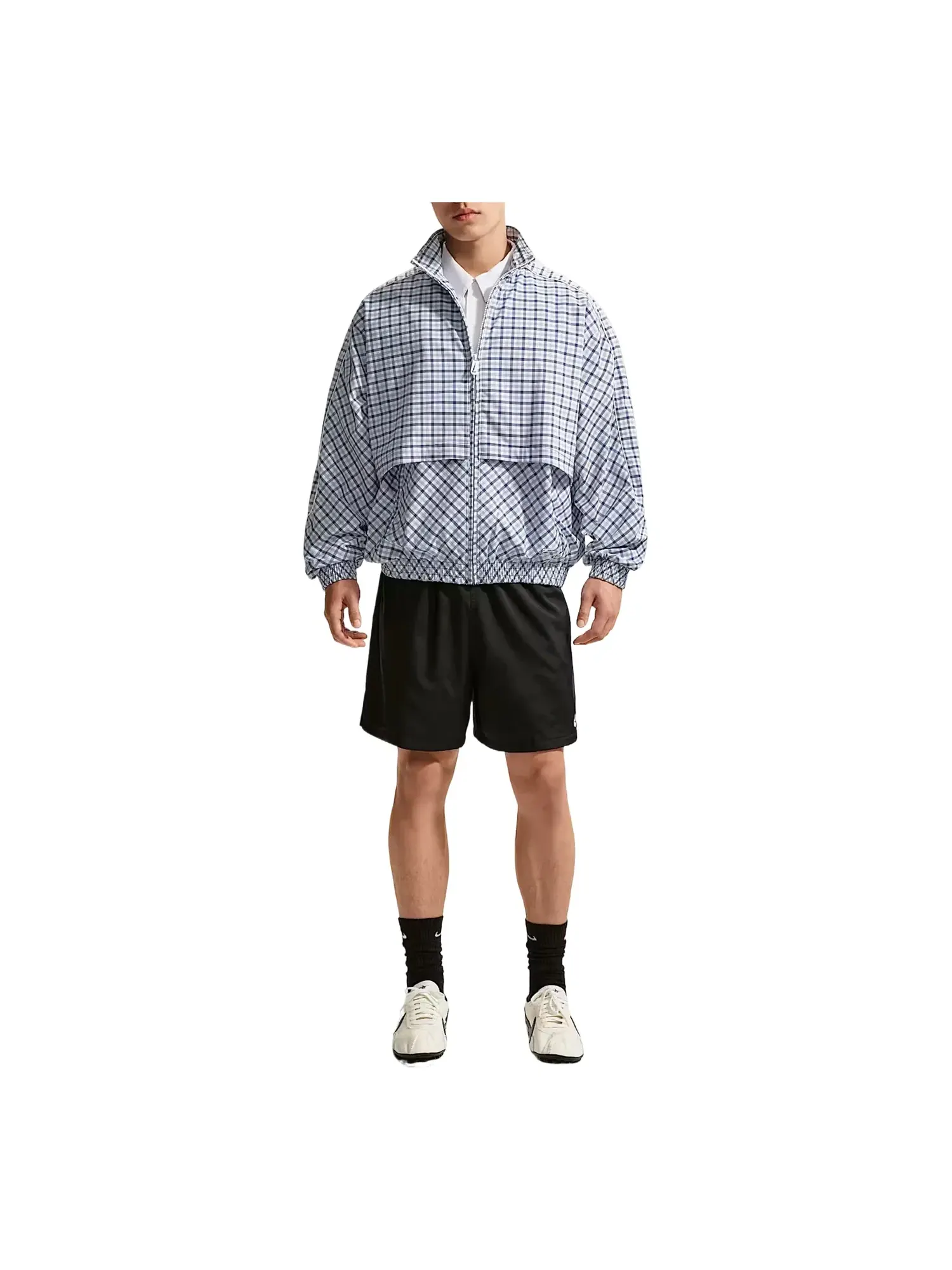 Спортивная куртка Nike Sportswear Woven Track Jacket 'Aluminum' IR7581-468 — изображение 1 из 3, синий