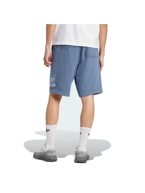 Шорты adicolor outline трилистник шорты Adidas — изображение 3 из 3, синий