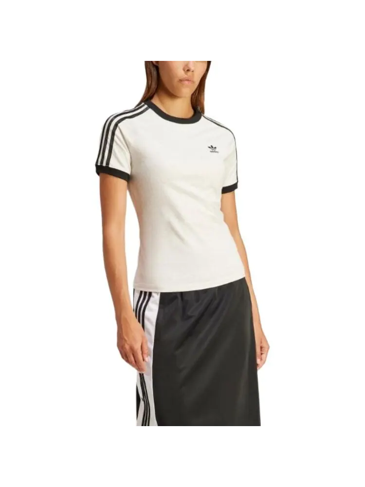 Футболка Adidas Originals 3-Stripes Slim Raglan — изображение 3 из 5, белый