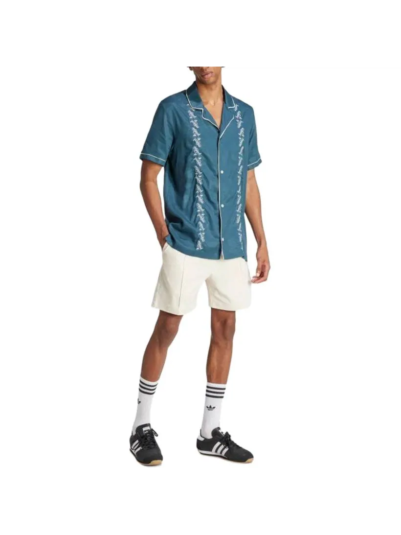 Рубашка adidas Originals Leisure Bowling Shirt Asia Sizing 'Teal' IR8401 — 2