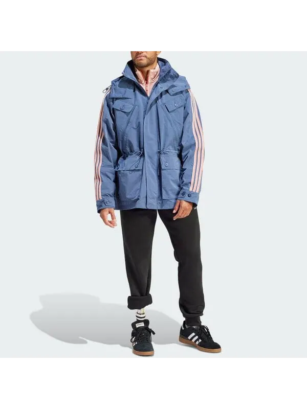 Куртка premium windbreaker jacket asia sizing 'teal pink' Adidas — изображение 2 из 4, розовый