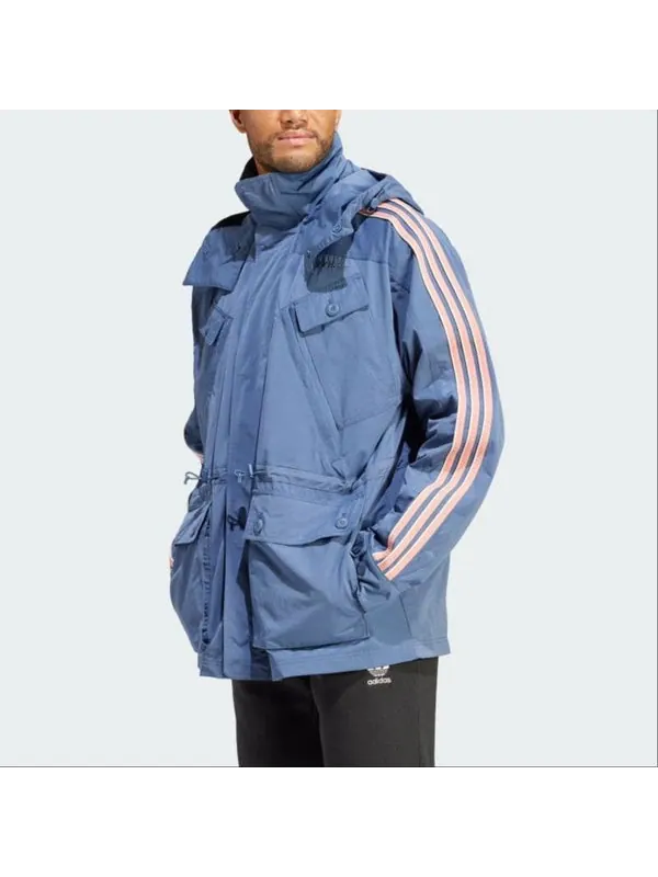Куртка premium windbreaker jacket asia sizing 'teal pink' Adidas — изображение 3 из 4, розовый