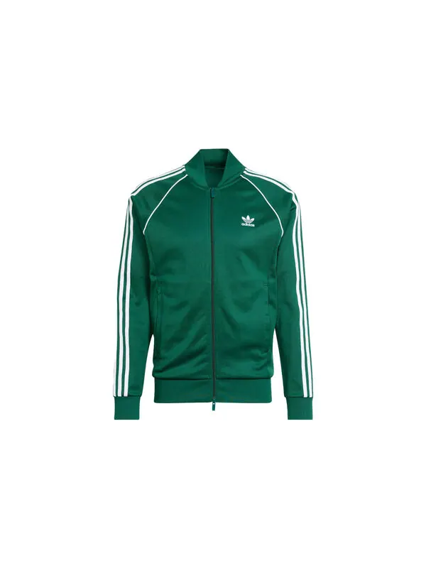 Куртка adicolor classics sst track jacket asia sizing Adidas — изображение 2 из 4, зеленый