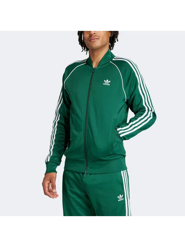 Куртка adicolor classics sst track jacket asia sizing Adidas — изображение 3 из 4, зеленый