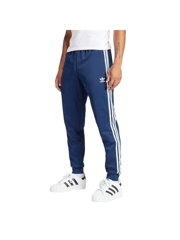 Брюки adicolor classics sst track pants 'blue white' Adidas — изображение 2 из 3, синий/белый