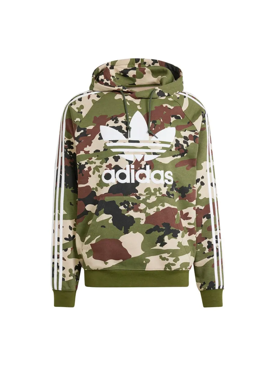 Худи adidas Camo Graphic Hoodie Asia Sizing 'Green' — изображение 1 из 3, зеленый