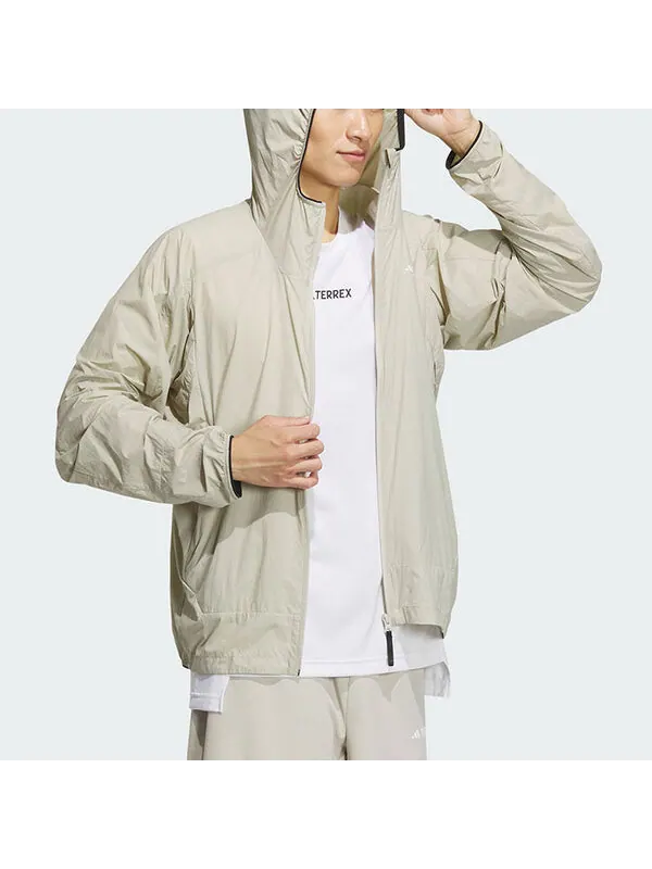 Куртка wind.rdy куртка азиатские размеры Adidas — изображение 4 из 4, бежевый