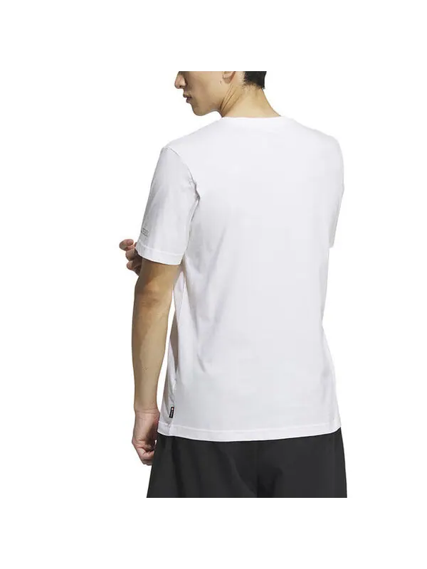 Футболка polygiene graphic t shirt asia sizing Adidas — изображение 3 из 4, белый