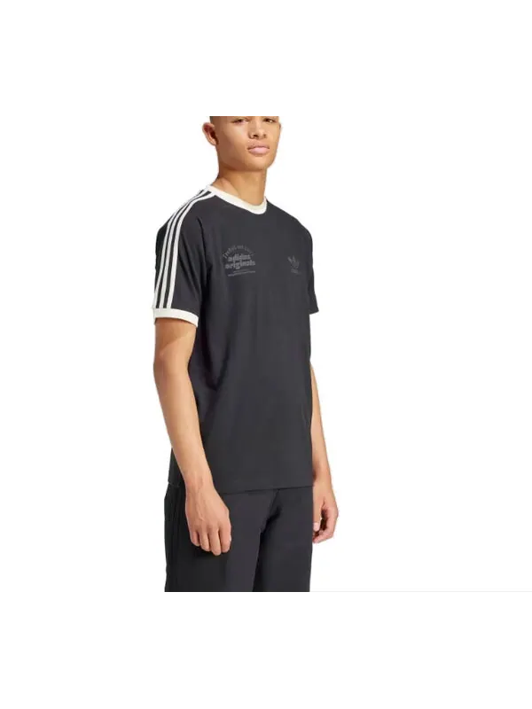 Футболка оригинальные спортивные графические cali tee азиатские размеры Adidas — изображение 2 из 2, черный/белый