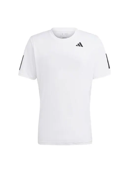 Футболка клубные 3 полоски теннисная футболка Adidas — изображение 1 из 1, белый