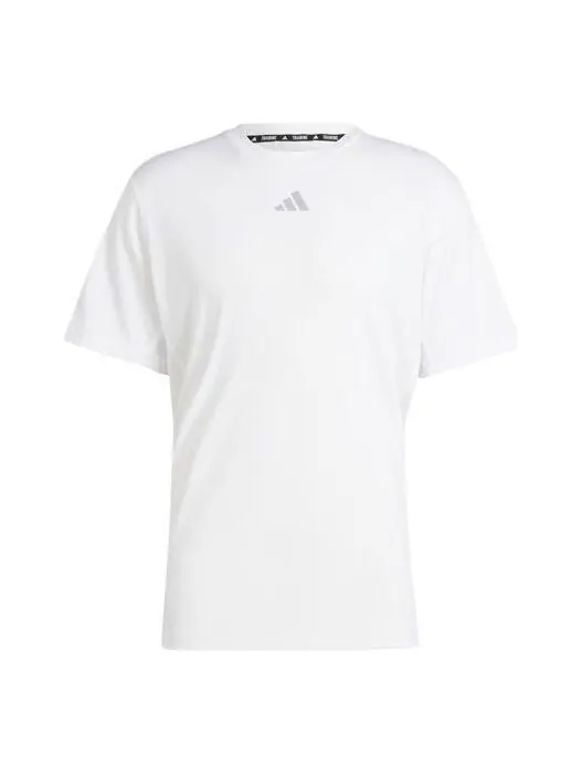 Футболка hiit workout 3 stripes tee asia sizing Adidas — изображение 1 из 2, белый