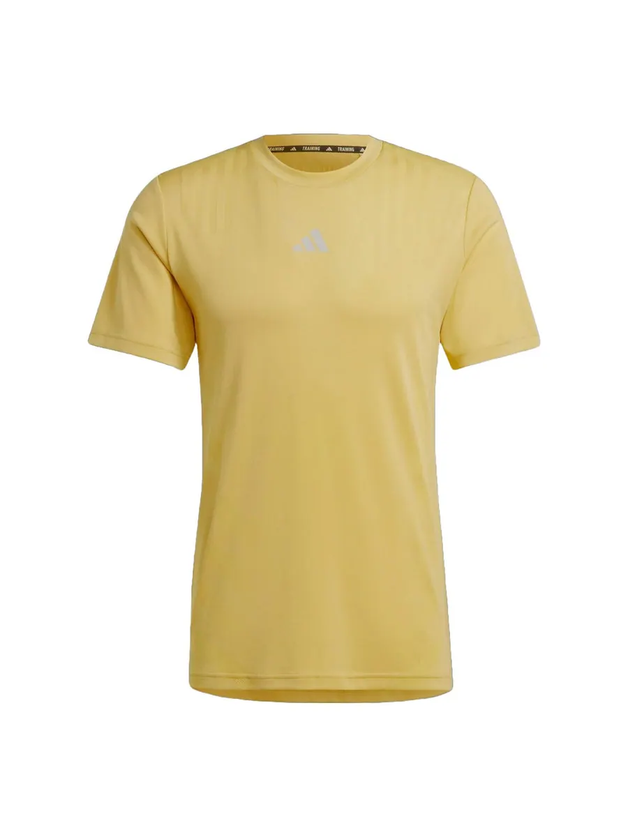 Футболка adidas HIIT Airchill Workout T-shirt Asia Sizing 'Yellow' — изображение 1 из 1, желтый