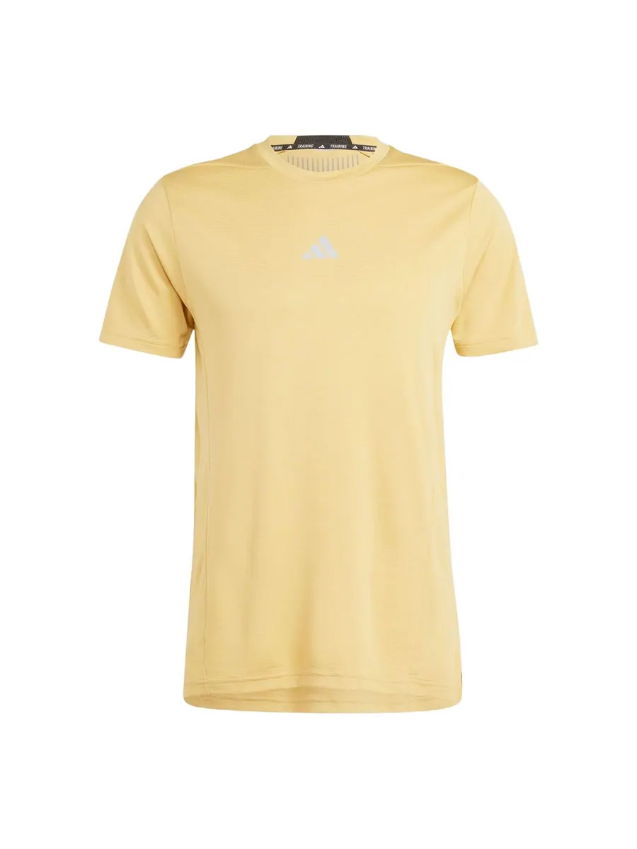Футболка adidas Designed for Training HIIT Workout HEAT.RDY T-shirt Asia Sizing 'Yellow' — изображение 1 из 1, желтый