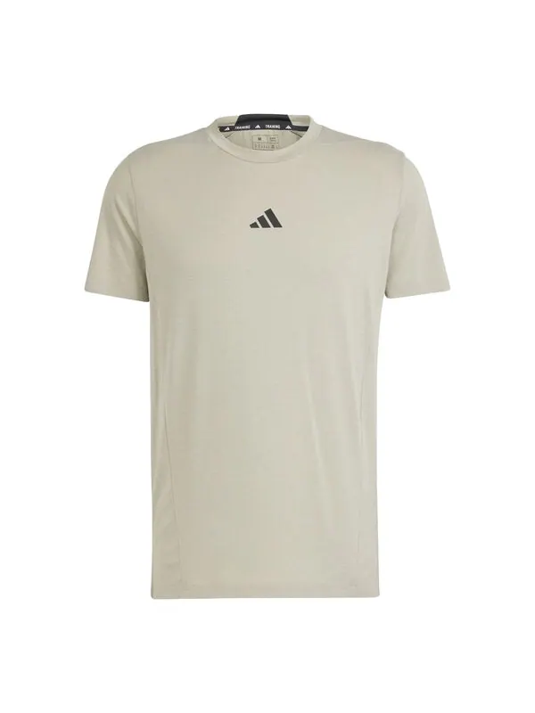 Футболка designed for training workout t-shirt 'green' Adidas — изображение 1 из 1, серебристый