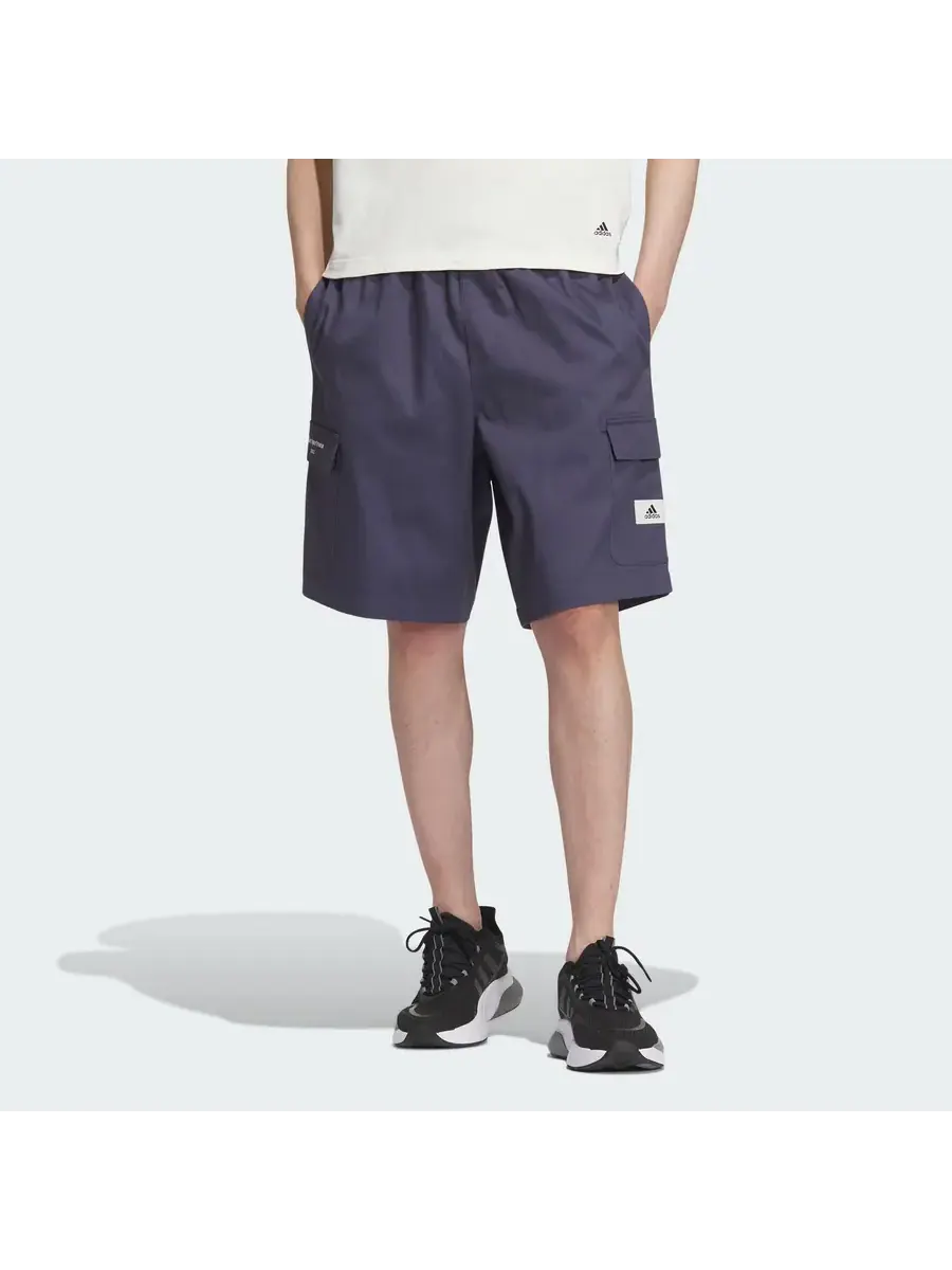 Спортивные шорты adidas Sportswear Cargo Shorts 'Teal' — изображение 2 из 4, бирюзовый