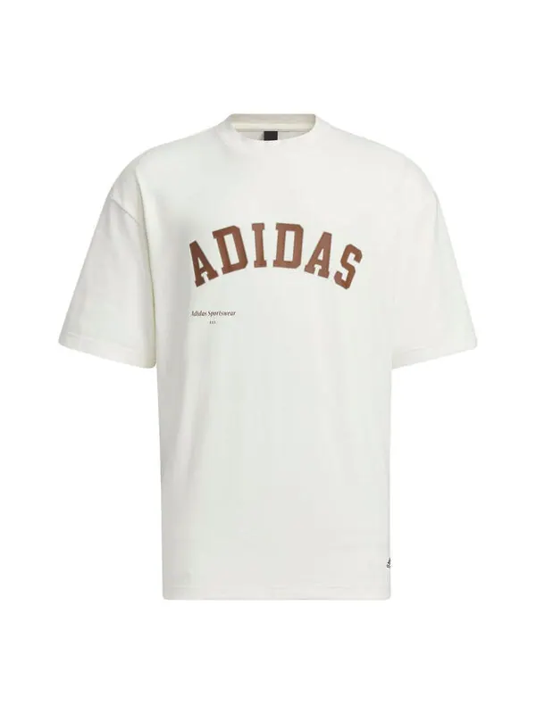 Футболка спортивная с коротким рукавом Adidas — изображение 1 из 2, белый/мульти
