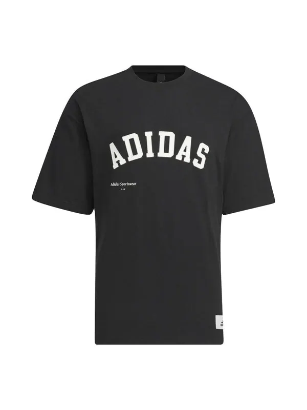 Футболка спортивная с коротким рукавом Adidas — изображение 1 из 2, черный/мульти
