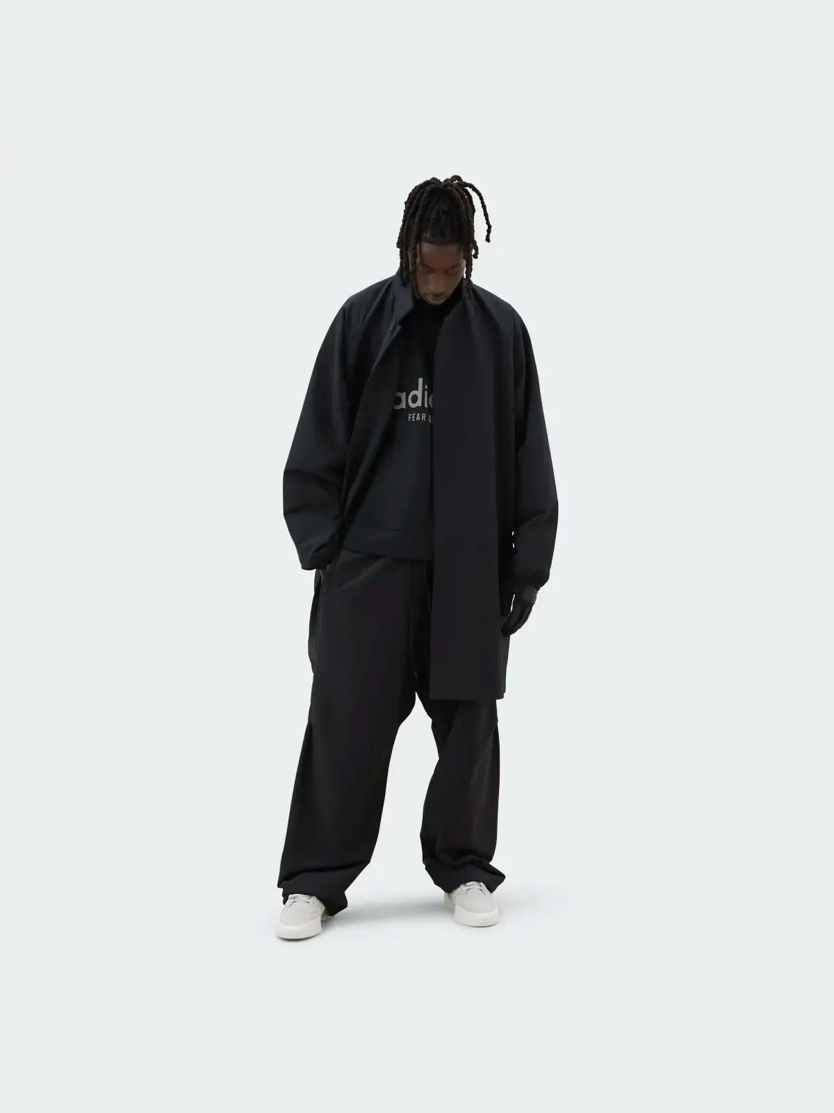 Пальто Adidas Fear of God Athletics — изображение 3 из 6, черный