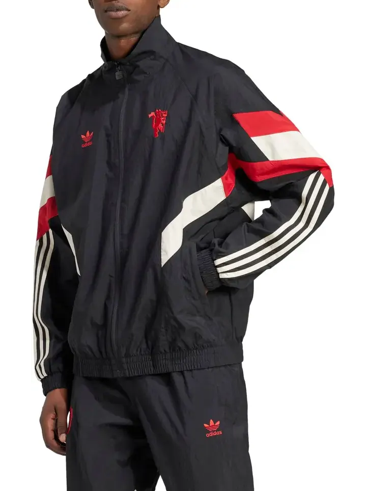 Куртка manchester united originals track jacket asia sizing Adidas — изображение 3 из 4, черный/красный