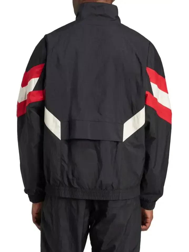 Куртка manchester united originals track jacket asia sizing Adidas — изображение 4 из 4, черный/красный