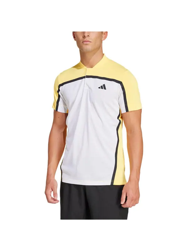 Рубашка поло теннис heat.rdy pro freelift henley polo shirt asia sizing Adidas — изображение 2 из 4, белый