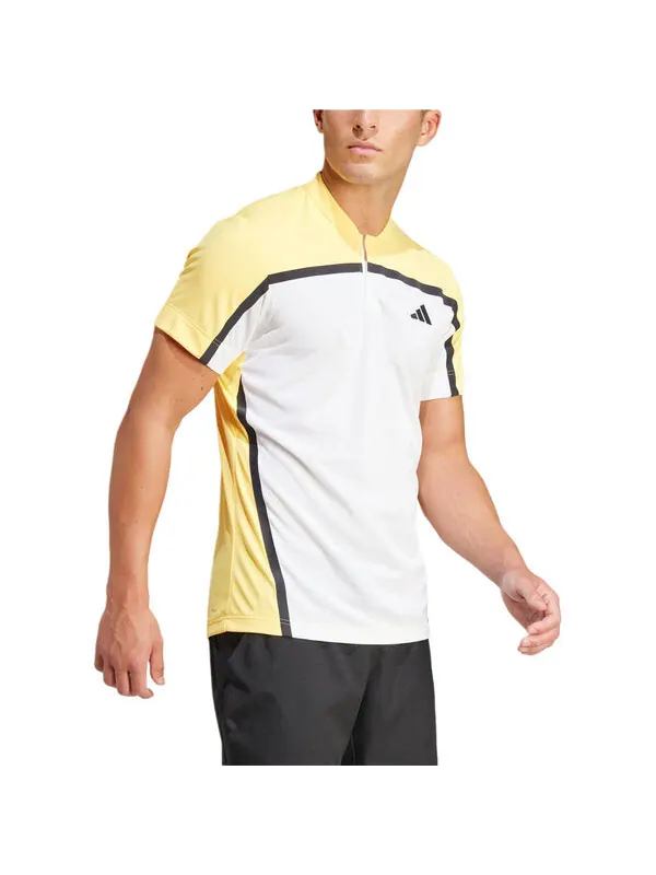 Рубашка поло теннис heat.rdy pro freelift henley polo shirt asia sizing Adidas — изображение 4 из 4, белый