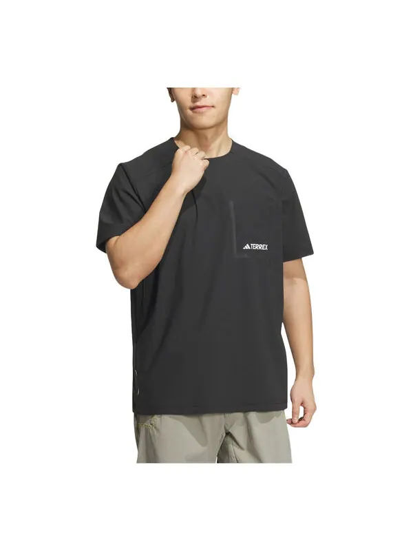 Футболка national geographic t-shirt 'black' Adidas — изображение 1 из 2, черный