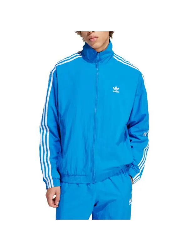 Куртка adicolor плетеные firebird track top asia sizing Adidas — изображение 3 из 4, синий