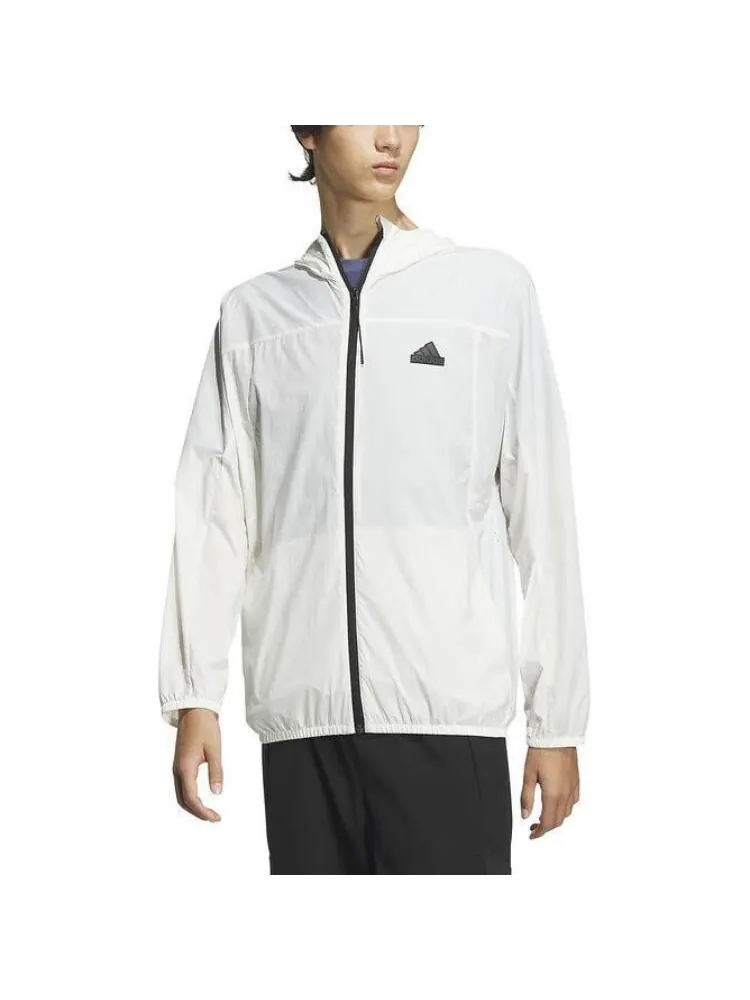 Ветровка Adidas City Escape Lightweight Woven — изображение 2 из 4, белый