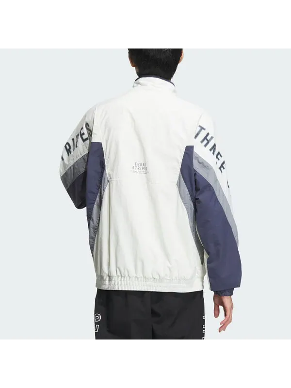 Куртка плетеные Куртка азиатские размеры Adidas — изображение 4 из 4, белый/фиолетовый