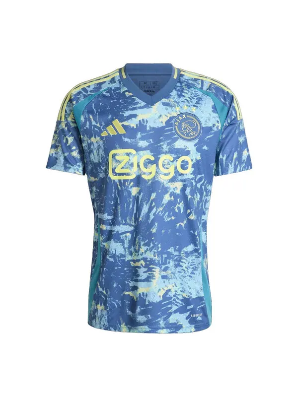 Футболка ajax amsterdam 24 25 выездная футбольная майка азия размеры Adidas — изображение 1 из 2, синий