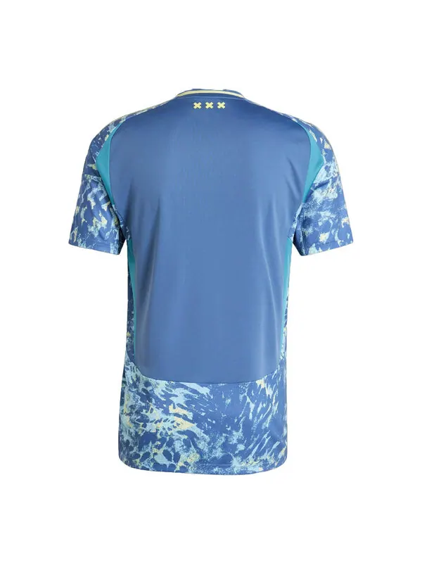Футболка ajax amsterdam 24 25 выездная футбольная майка азия размеры Adidas — изображение 2 из 2, синий