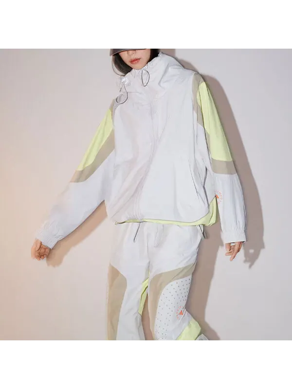 Куртка от stella mccartney плетеный спортивный топ азия размеры Adidas — изображение 4 из 4, белый/желтый