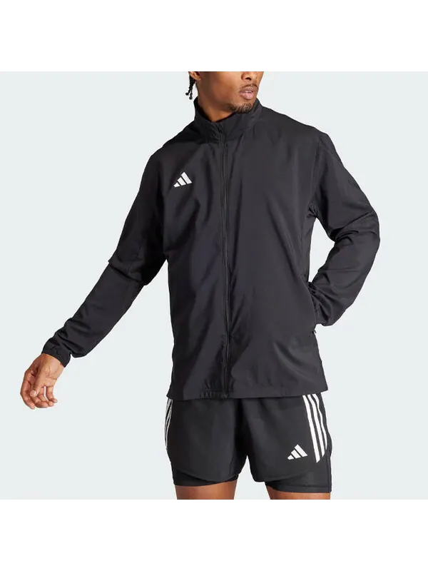 Куртка adizero essentials беговая куртка азиатские размеры Adidas — изображение 2 из 4, черный