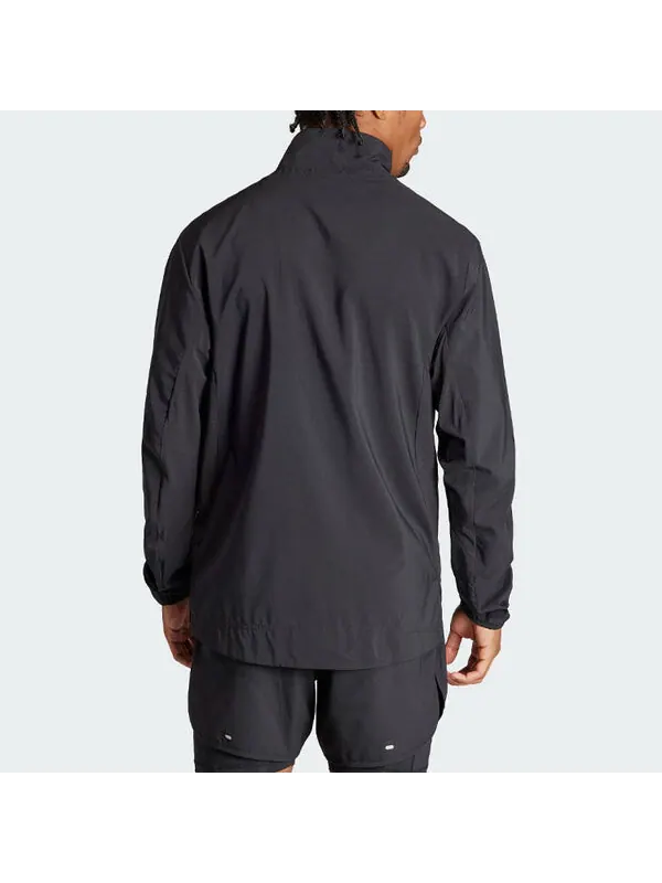Куртка adizero essentials беговая куртка азиатские размеры Adidas — изображение 3 из 4, черный