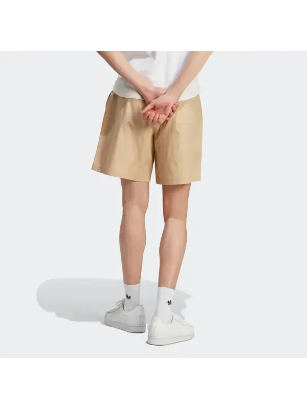 Шорты оригиналы наслаждаются хлопковыми шортами Adidas — изображение 3 из 3, бежевый