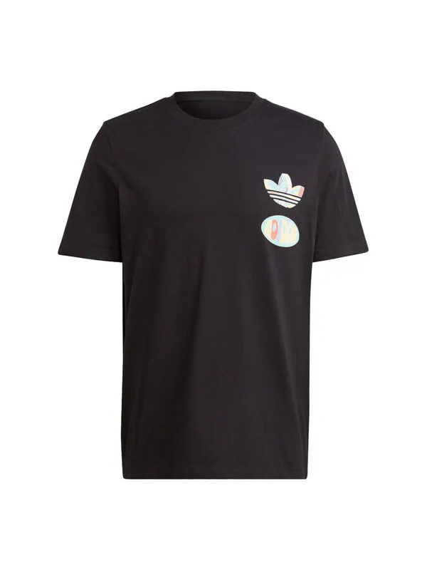 Футболка adidas originals Enjoy Summer Front/Back Graphic Tee 'Black' — изображение 1 из 4, черный
