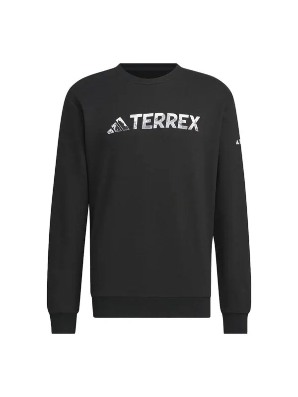Свитера с графическим принтом, толстовка с капюшоном Adidas — изображение 1 из 1, черный