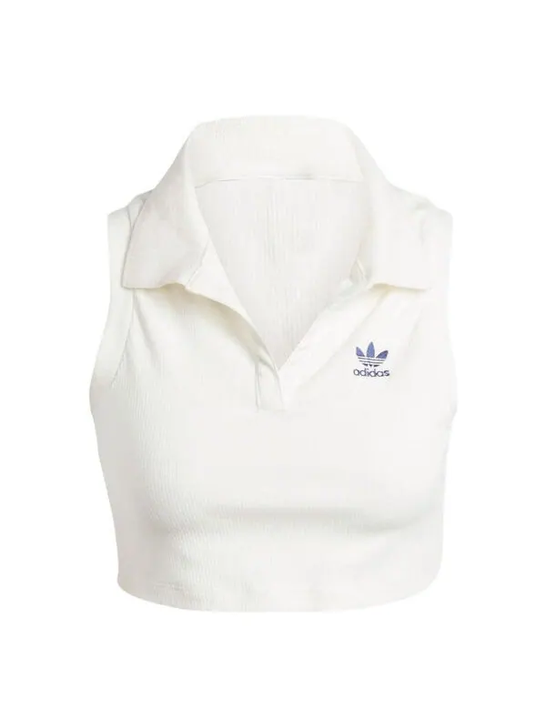 Топ премиум оригиналы rib top asia sizing Adidas — изображение 1 из 4, белый