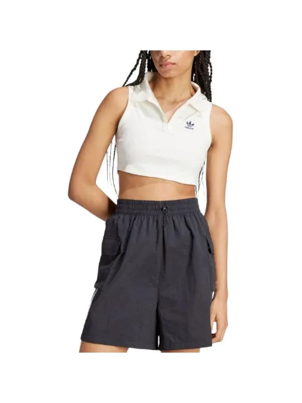 Топ премиум оригиналы rib top asia sizing Adidas — изображение 3 из 4, белый
