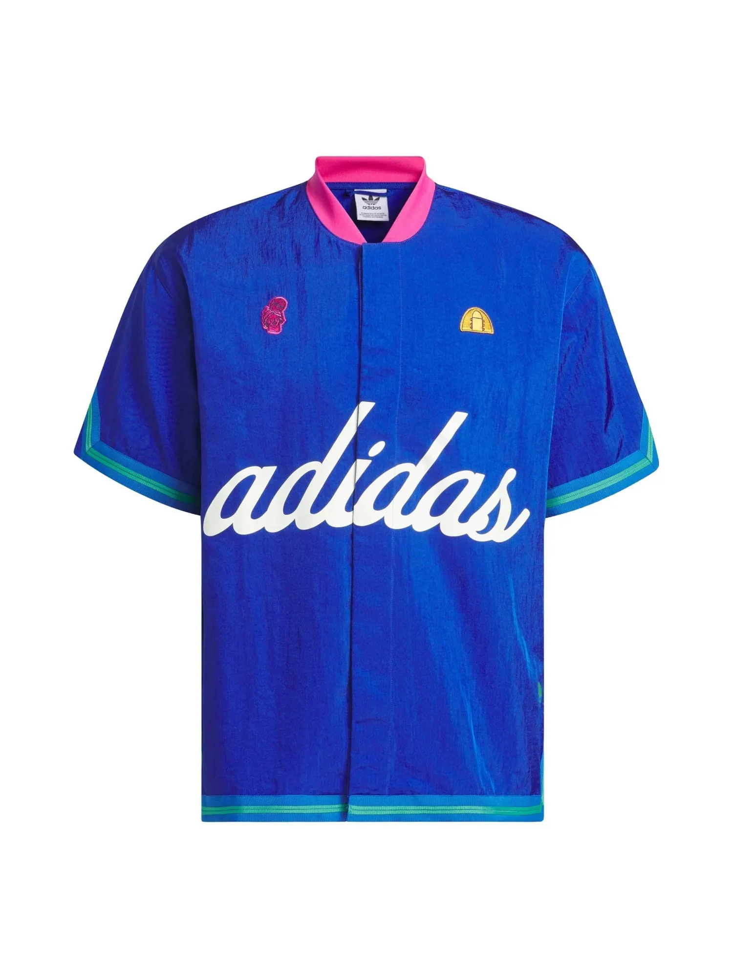 Рубашка adidas Hoop York City Short Sleeve Warm-Up Shirt Asia Sizing 'Blue' IT9956