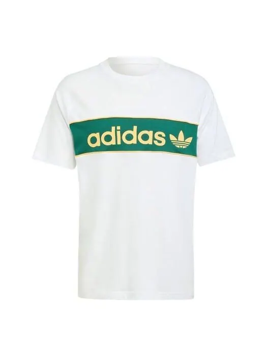 Футболка оригиналы архив футболка азия размеры Adidas — изображение 1 из 4, белый/зеленый/желтый