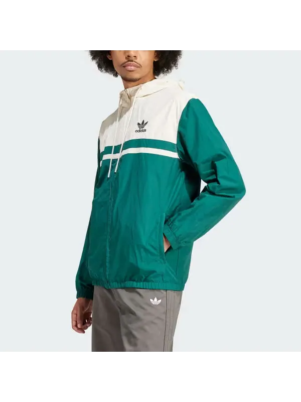 Куртка оригиналы ветровка азия размеры Adidas — изображение 2 из 4, бежевый/зеленый