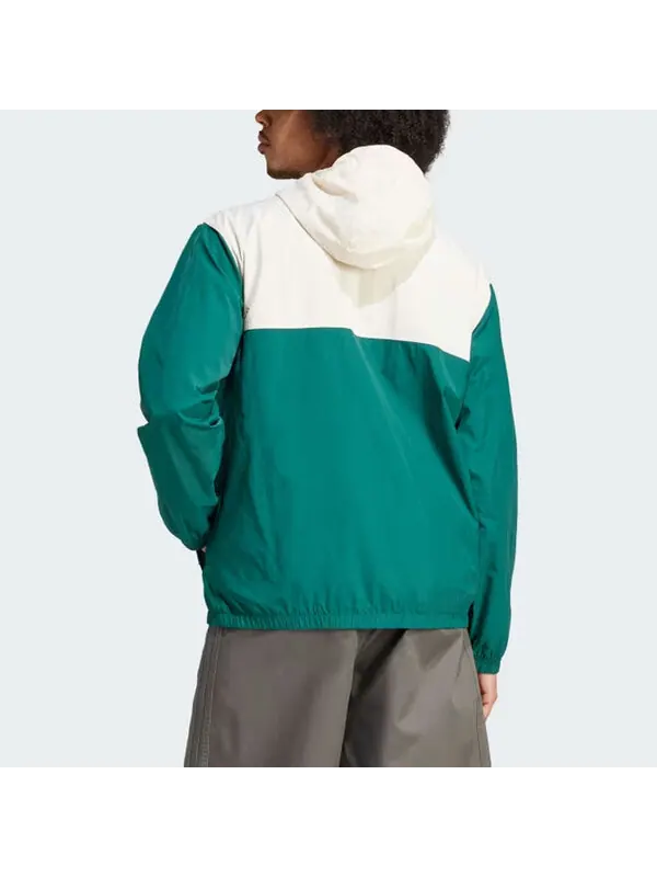 Куртка оригиналы ветровка азия размеры Adidas — изображение 3 из 4, бежевый/зеленый