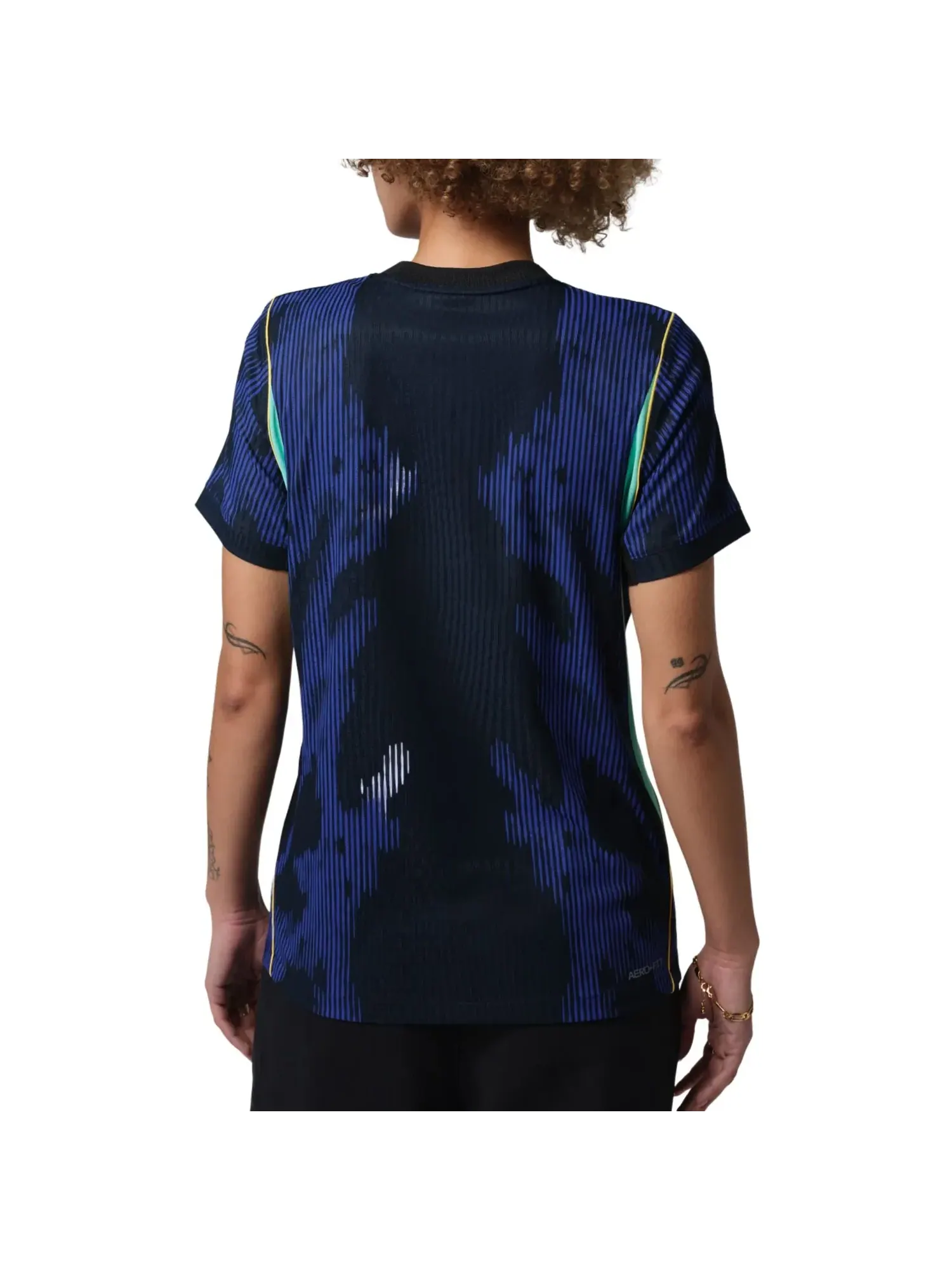(WMNS) Футболка Air Jordan Brazil 2026 Match Away Aero-Fit Soccer Authentic 'Royal Black' — изображение 2 из 2, черный