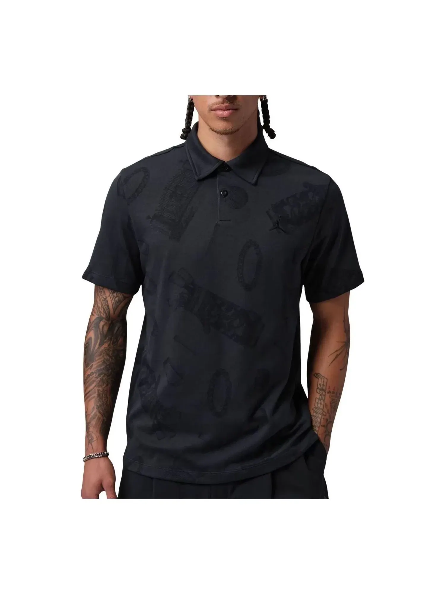 Мужское поло для гольфа Dri-FIT Off Noir Black Jordan — изображение 1 из 4, черный
