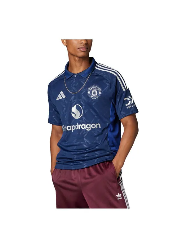 Футболка manchester united 24 25 выездная футбольная майка Adidas — изображение 1 из 2, индиго